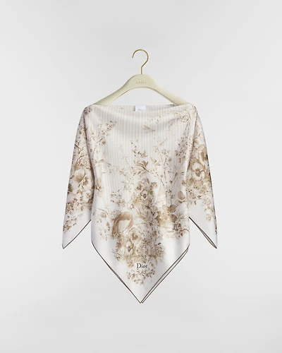 Dioriviera Toile de Jouy Floral Garden Dior Silk Top