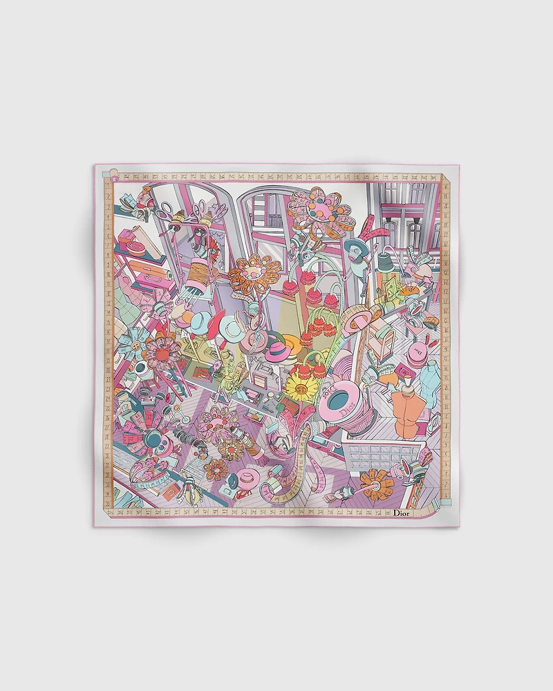 Dior Atelier 90 Square Scarf