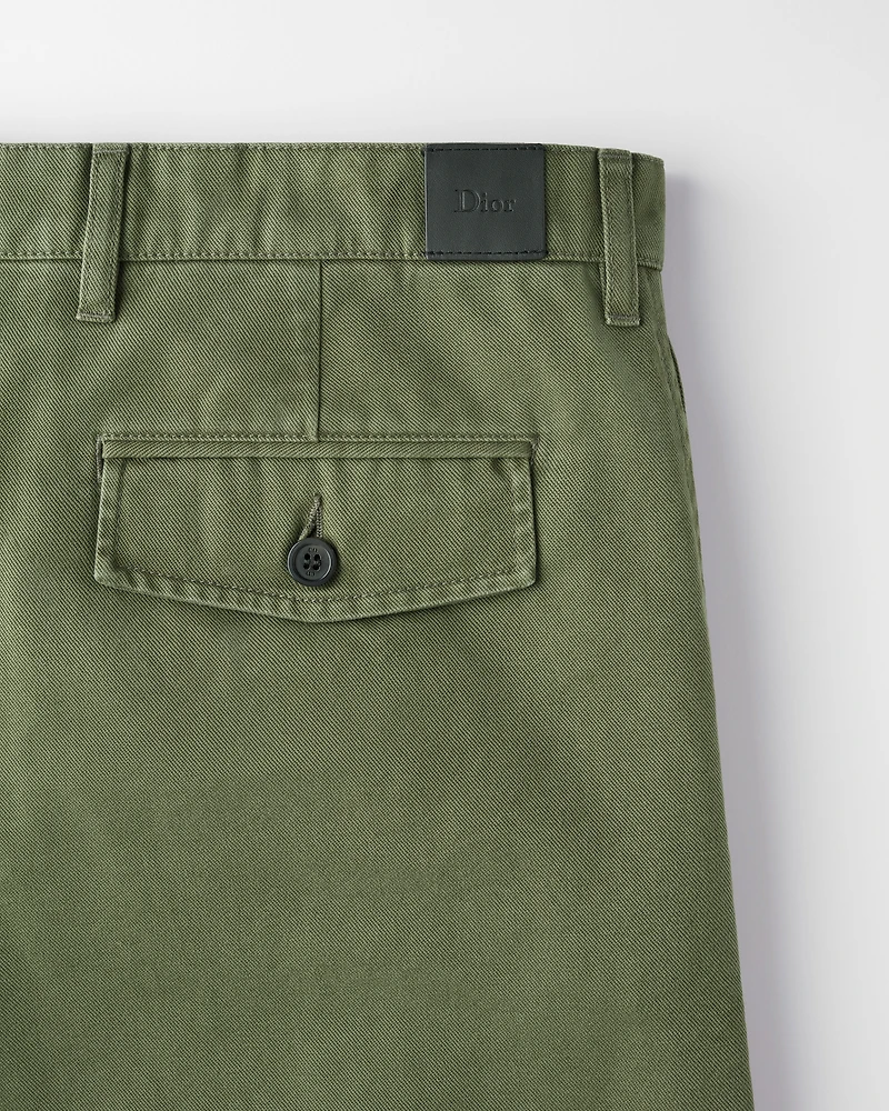 Pleated Chino Bermuda Shorts