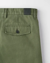 Pleated Chino Bermuda Shorts