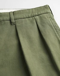Pleated Chino Bermuda Shorts