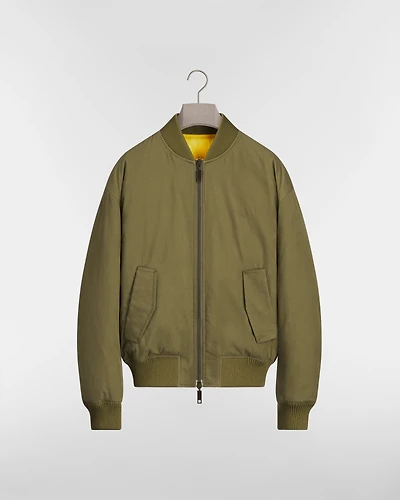 Book Cover Reversible Down Bomber Jacket