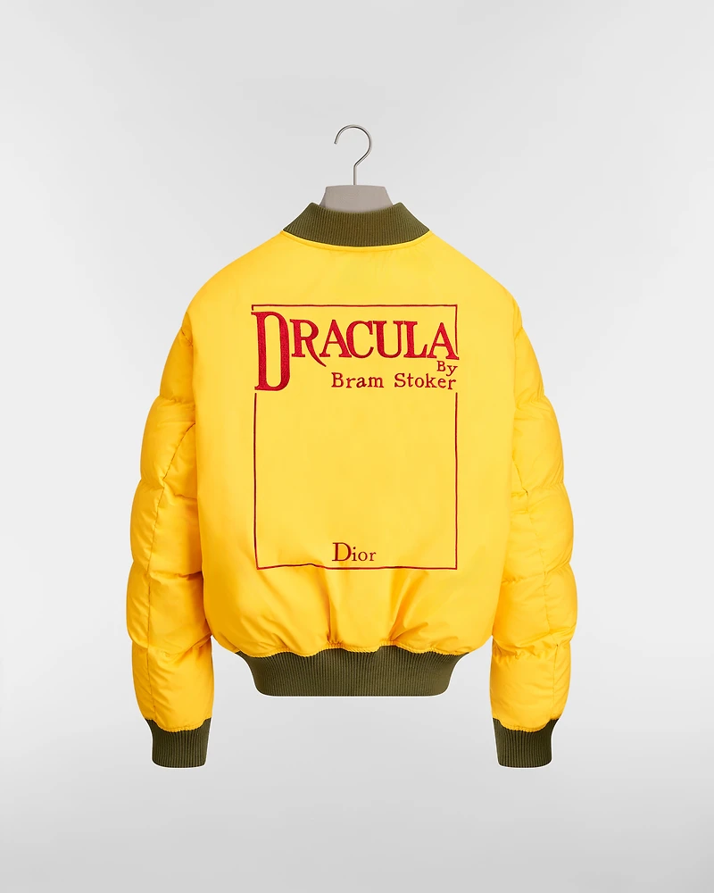Book Cover Reversible Down Bomber Jacket