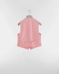 Vest with Satin Panel