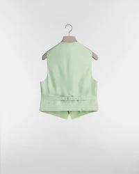 Vest with Satin Panel