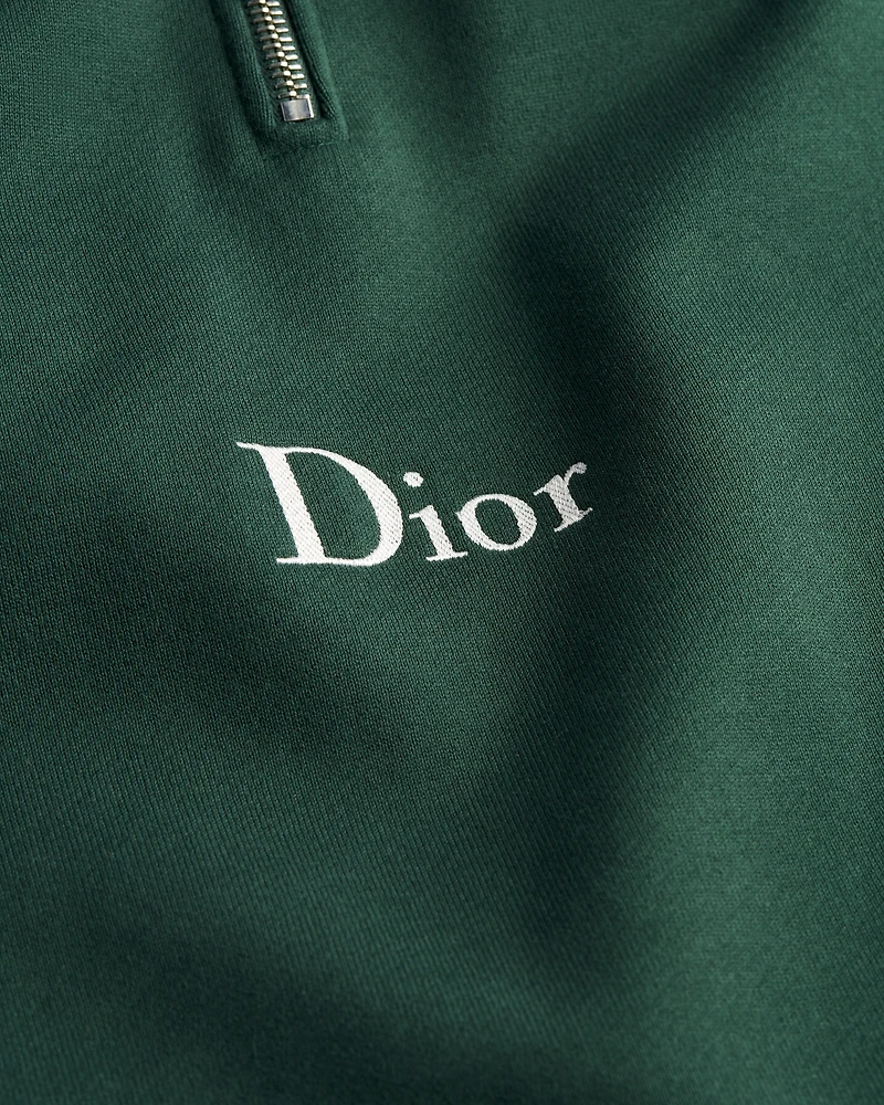 Sweatshirt with Zip Neckline