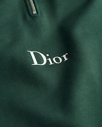 Sweatshirt with Zip Neckline