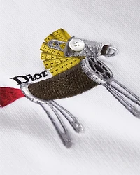 Zipped Hooded Sweatshirt with Horse Embroidery and Print, Relaxed Fit