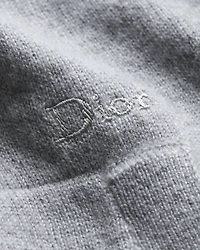 Hooded Sweater with Dior Embroidery