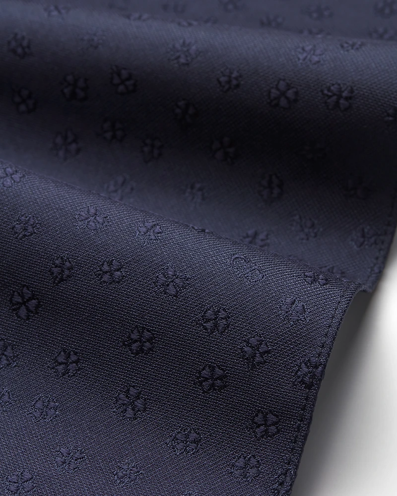 Clover Motif Pocket Square