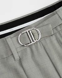 Pants with CD Buckle