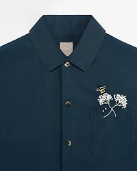 Shirt with Dior Flower Bee Embroidery