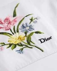 Short-Sleeved Shirt with Dior Secret Garden Embroidery