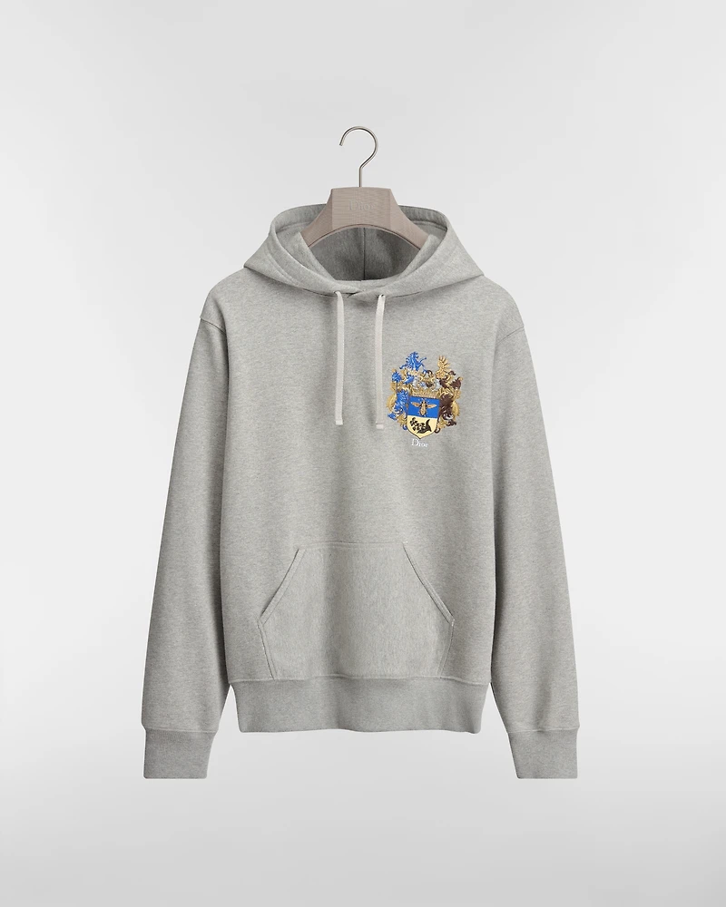 Hooded Sweatshirt with Dior Blason Embroidery, Relaxed Fit