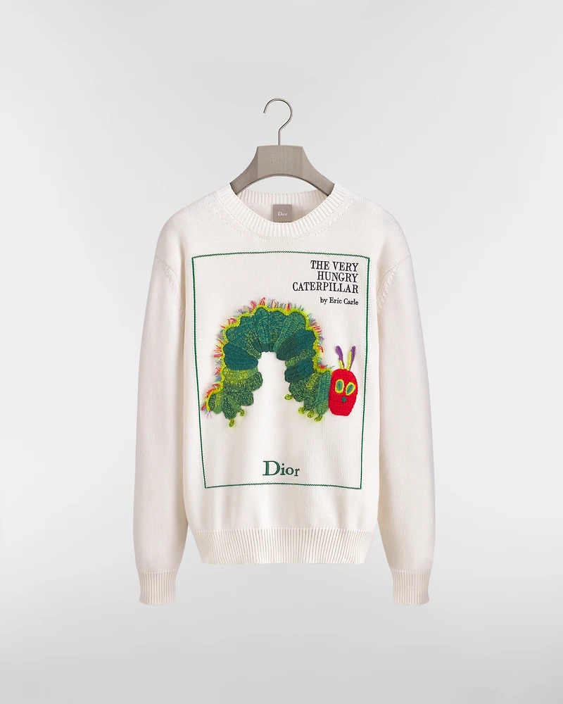 Sweater with Book Cover Embroidery