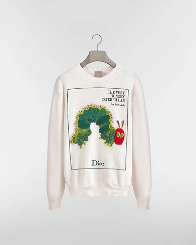 Sweater with Book Cover Embroidery