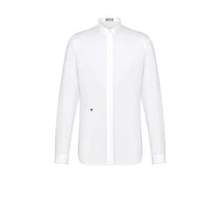 Shirt with Gold Bee Embroidery