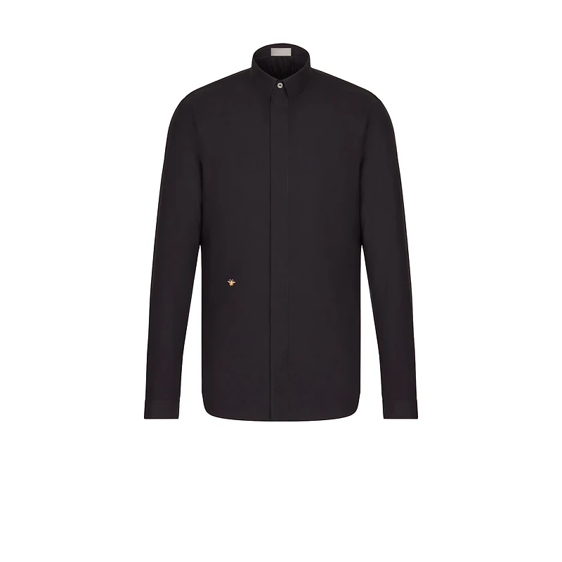 Shirt with Gold Bee Embroidery