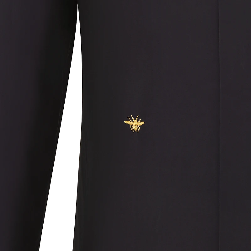 Shirt with Gold Bee Embroidery