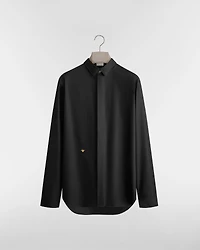 Shirt with Gold Bee Embroidery