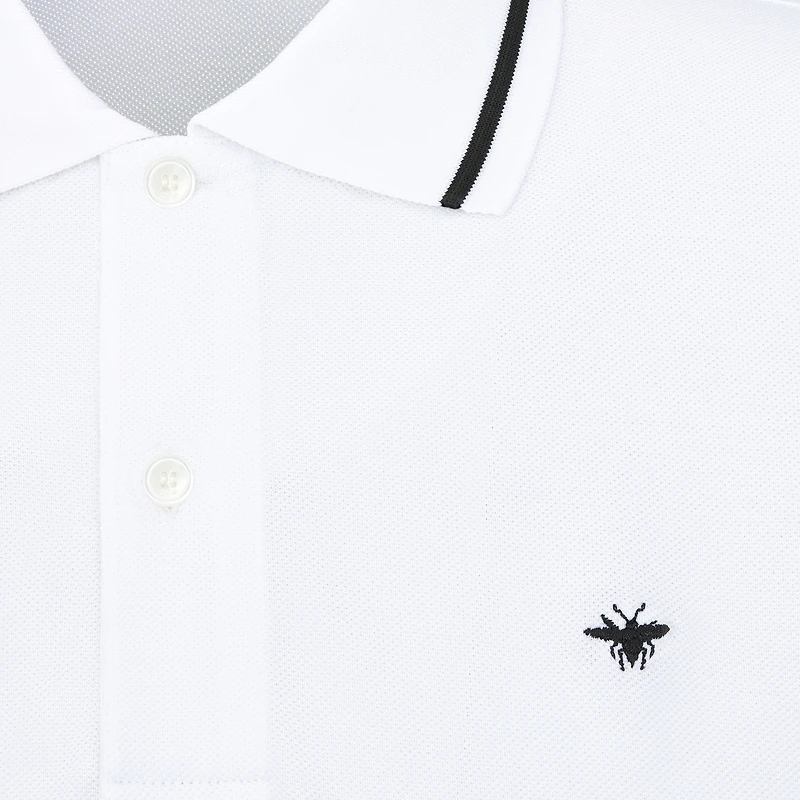 Polo Shirt with Bee Embroidery
