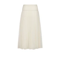 Mid-Length Pleated Skirt