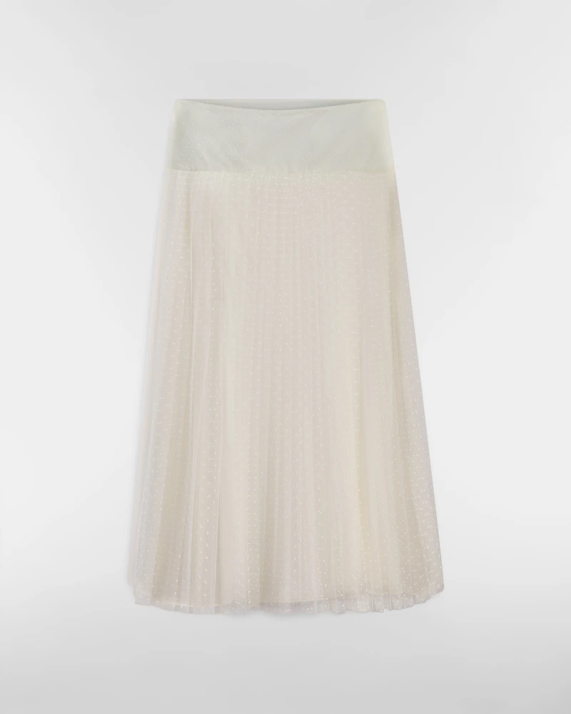 Mid-Length Pleated Skirt