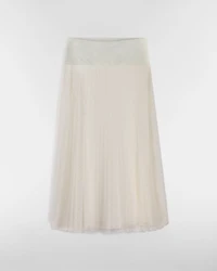 Mid-Length Pleated Skirt
