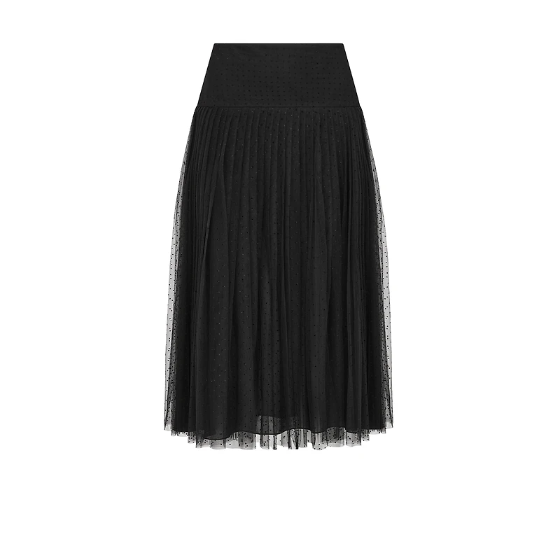 Mid-Length Pleated Skirt