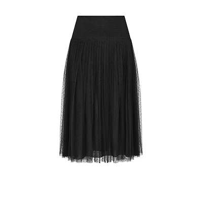 Mid-Length Pleated Skirt