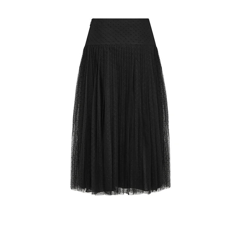 Mid-Length Pleated Skirt