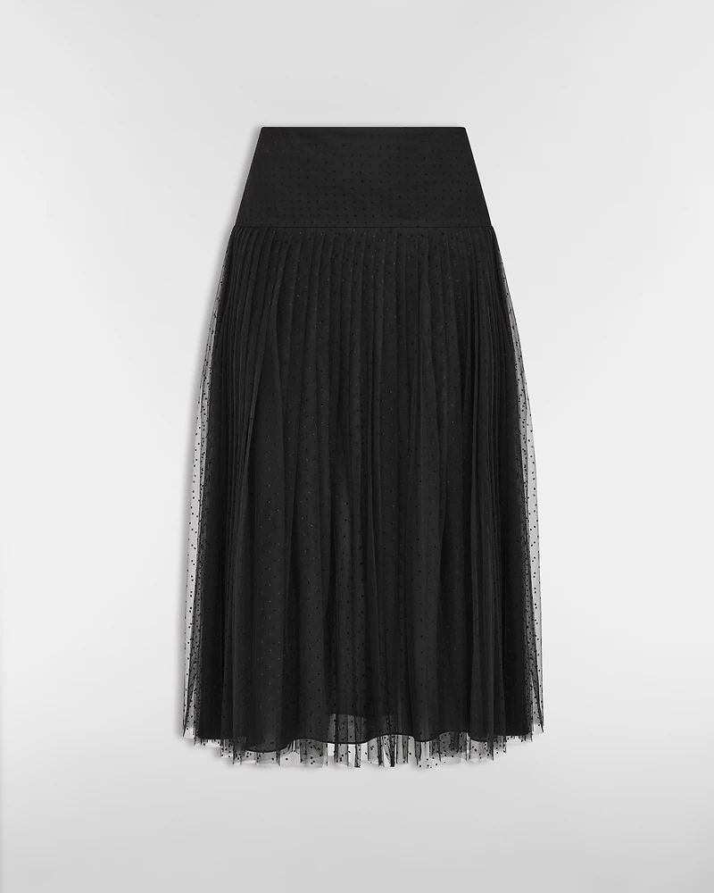 Mid-Length Pleated Skirt