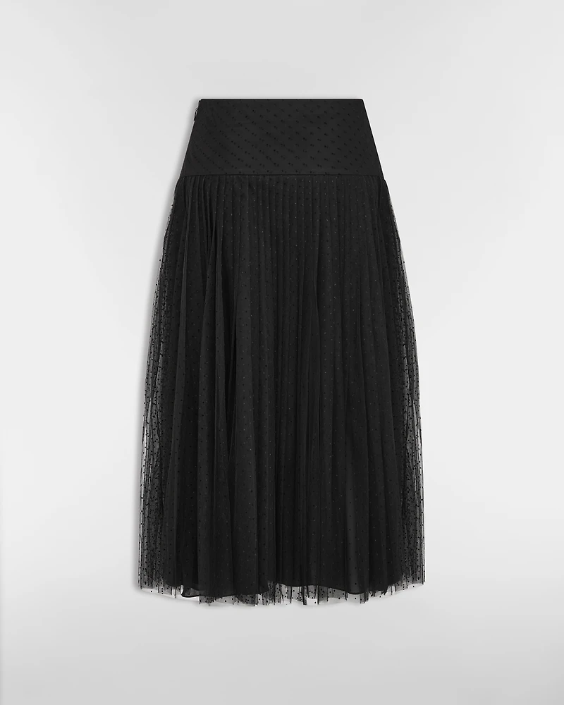 Mid-Length Pleated Skirt