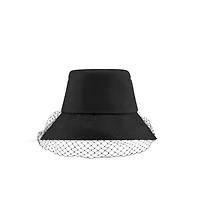 Teddy-D Large Brim Bucket Hat with Veil