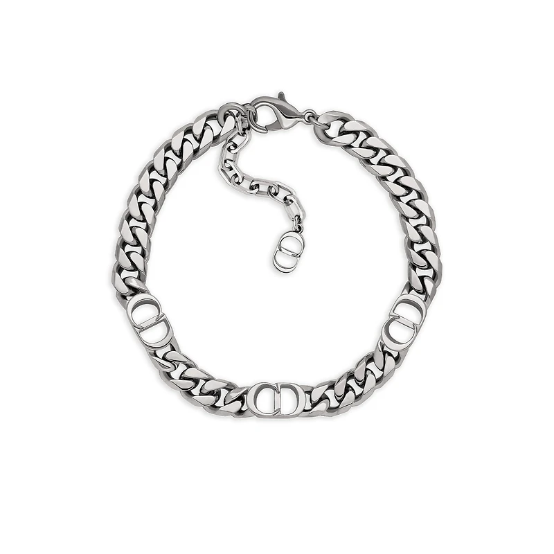 CD Icon Thin Chain Link Bracelet