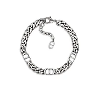 CD Icon Thin Chain Link Bracelet
