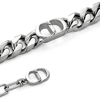 CD Icon Thin Chain Link Bracelet