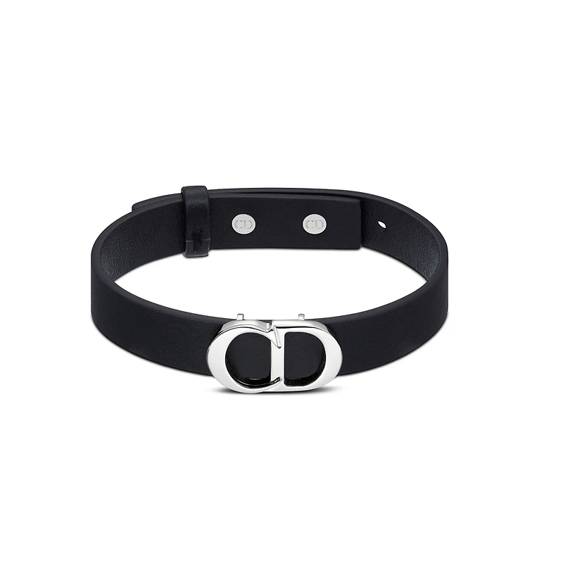 CD Icon Leather Bracelet