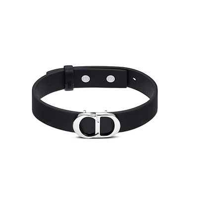 CD Icon Leather Bracelet