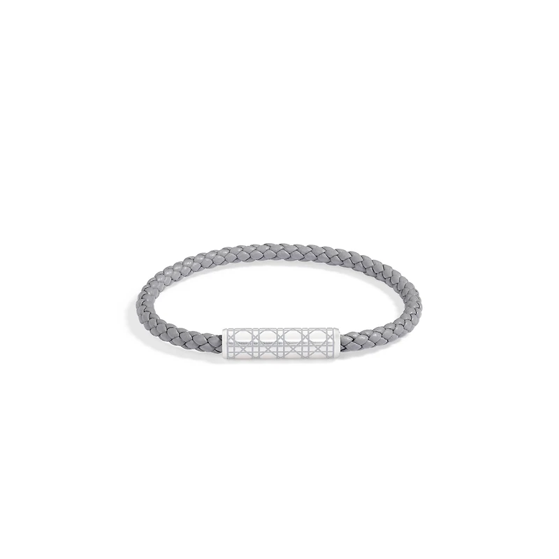 Cannage Braided Leather Bracelet