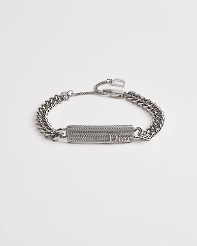 Dior Guilloché Chain Link Bracelet