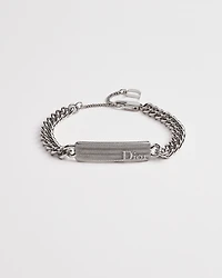 Dior Guilloché Chain Link Bracelet