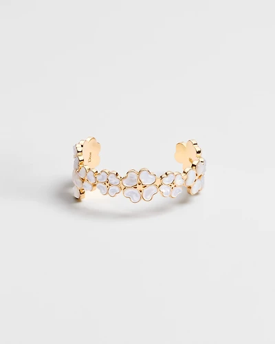 Dior Sparkling Clover Cuff Bracelet