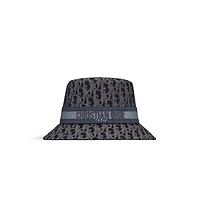 Dior Oblique Denim D-Bobby Small-Brim Bucket Hat
