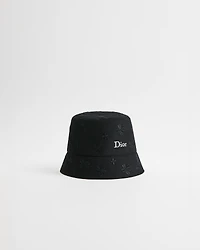 Dior Clover Allover Teddy-D Small Brim Bucket Hat
