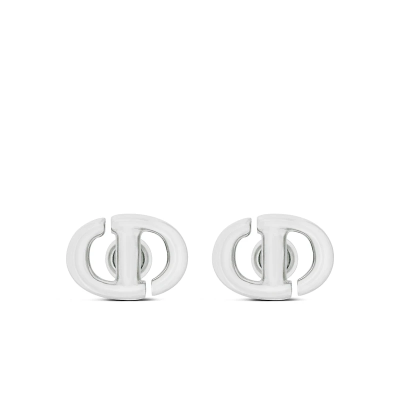 CD Navy Stud Earrings