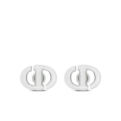 CD Navy Stud Earrings