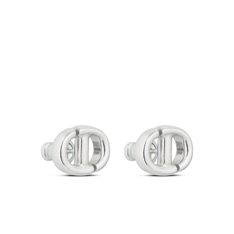 CD Navy Stud Earrings