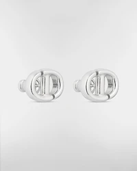 CD Navy Stud Earrings