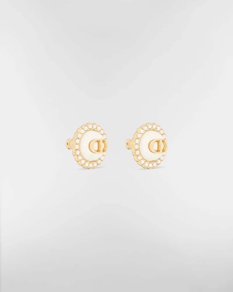 Petit CD Baroque Stud Earrings